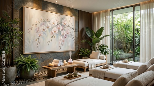 Modern spa interior