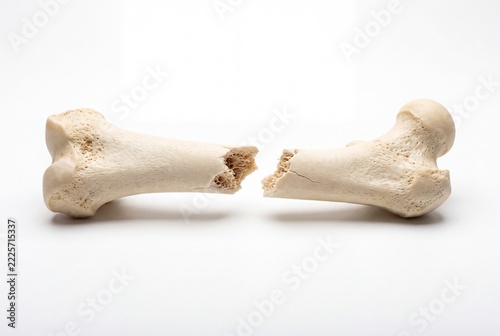 Broken Human Femur Bone Fracture Injury Medical Concept