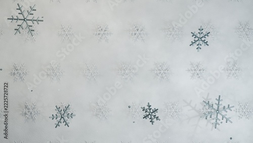 Snowflakes on White Embossed Winter Paper