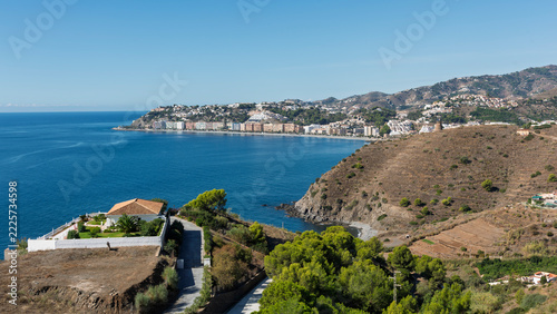 Playa de Velilla en Almuñécar, Granada España