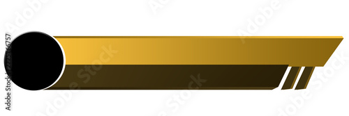 Black and golden lower third bar
