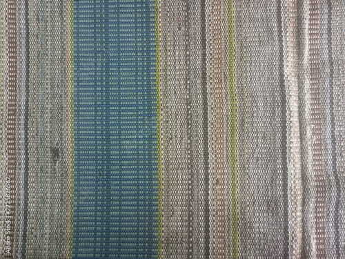Blue stripe woven fabric mat background surface