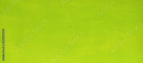 Vibrant lime green painted wooden wall surface