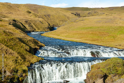 HestavaÃ°sfoss the nearest waterfall before skogafoss waterfall