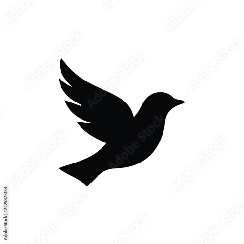 dove silhouette vector