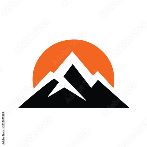 vector illustration of mountain landscape