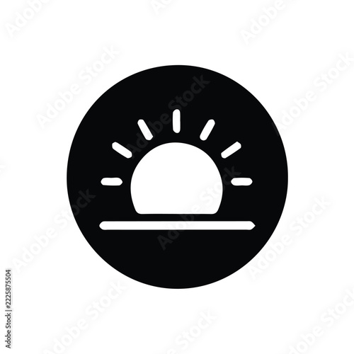 vector illustration of sun