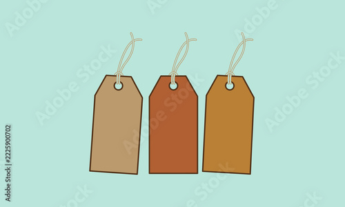 Sale tag blank price labels retail shopping markers and cardboard