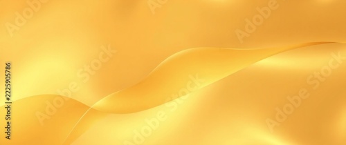 Abstract golden background with smooth flowing waves and soft light