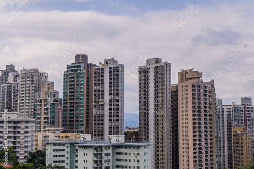High-density Apartment Blocks on Hong Kong Island