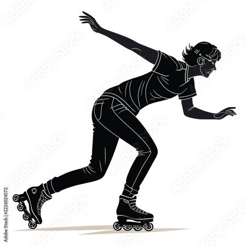 silhouette of a man dancing