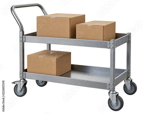 Warehouse Picking Cart with Small Parcels