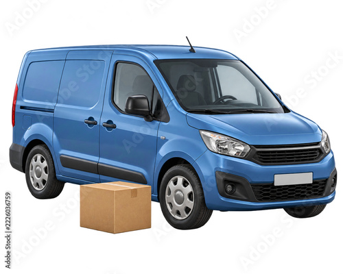 Plain Delivery Van with Small Parcel