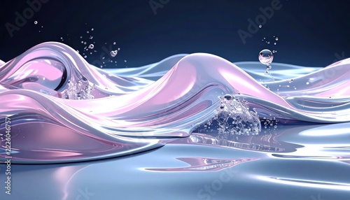 Abstract Light Wave Digital Background.