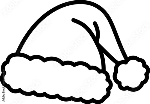 Christmas Hat Line Icon