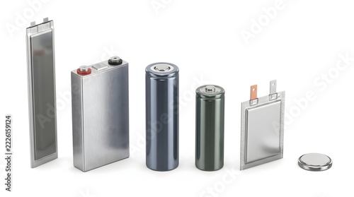 A Collection of Various Modern Power Batteries