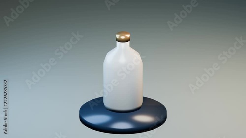 Floating Ceramic Bottle Display