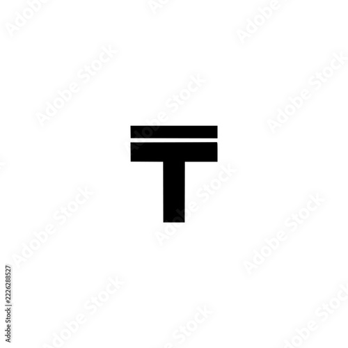 Trademark icon. Solid black glyph of a trademark for legal and law.