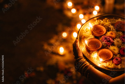 Candlelit Festival Thali Offering