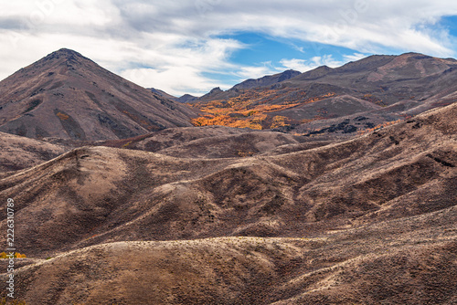 Arid Desert in Northern Nevada at sunrise during Autumn