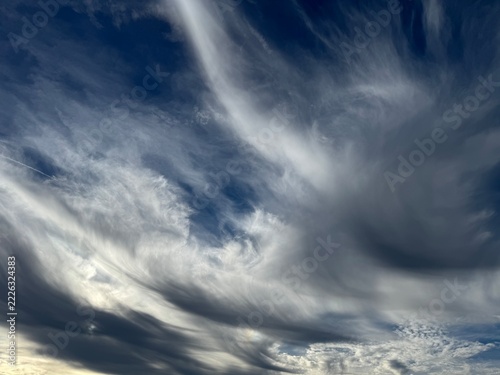 blue sky with clouds