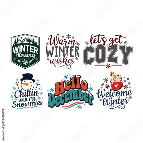 Winter Christmas Svg Bundle