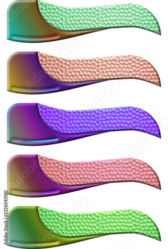 set of banners with abstract background