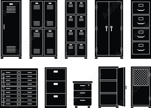 Comprehensive school storage solutions featuring lockers cabinets and