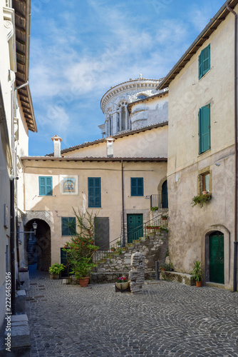 Scorcio del centro storico di Capranica Prenestina - Roma - Lazio - Italia