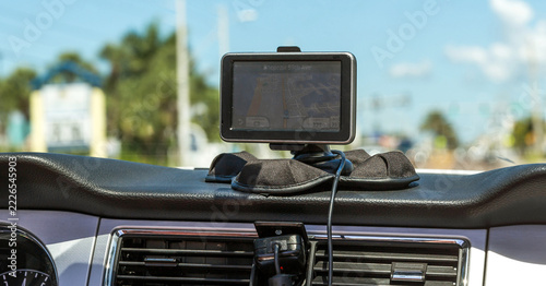 GPS device in a car