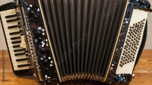 Accordion - Bellows and Keys Detail
