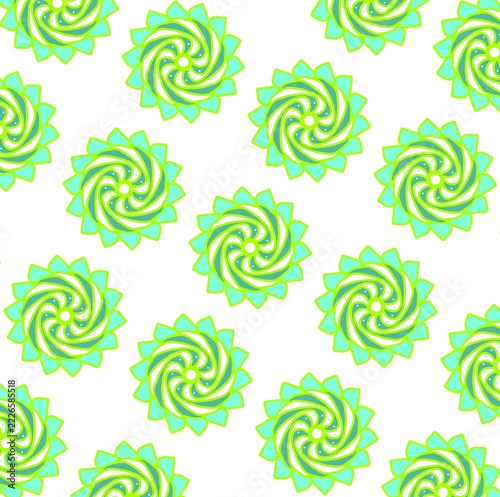 seamless pattern with green leaves