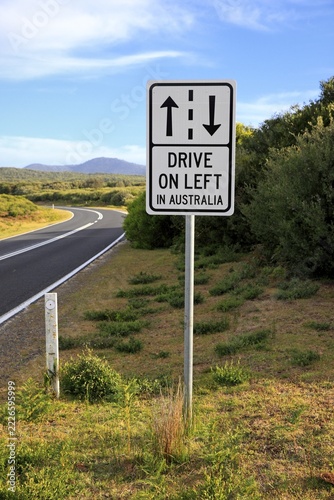 Traffic sign, left-hand driving, Australia