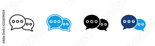 Comment web icon multiple style collection