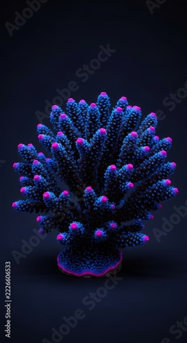 Ethereal ink-black smoke coral displays complex branching organic structures and fine textured edges in a deep dark monochromatic design, ink, fluid, charcoal