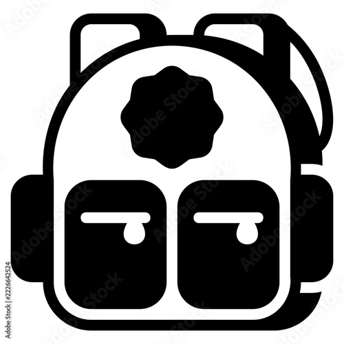 bag glyph style illustration