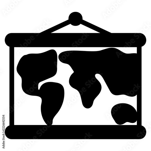 map glyph style illustration