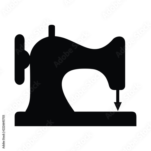 Sewing and Tailoring Tools Black Silhouette Vector Collection
