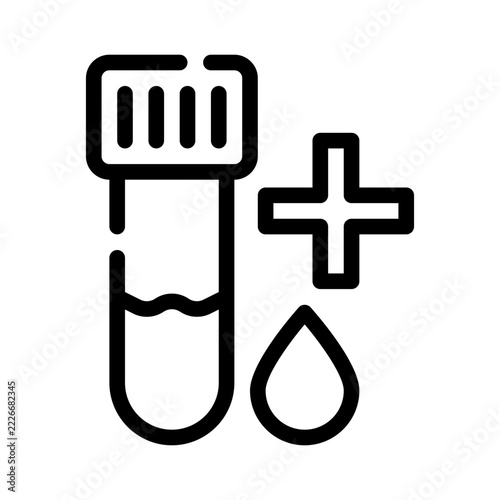 blood sample line icon