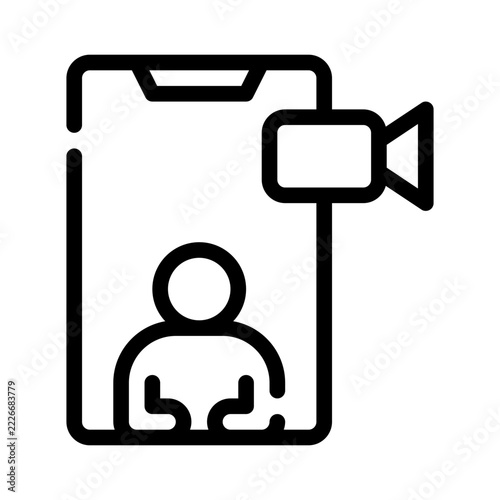 video call line icon