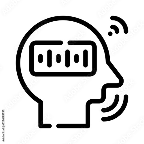 voice control line icon