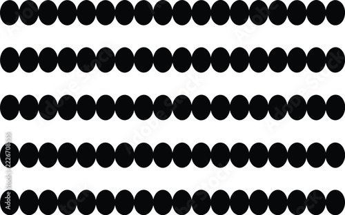 black polka dot stripes seamless pattern background vector