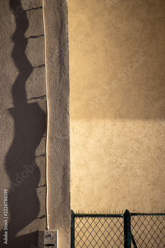 Graphic shadow on wall - Paris - France