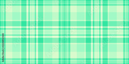 Back plaid background textile, picnic pattern fabric vector. Iconic seamless texture tartan check in green and mint colors.