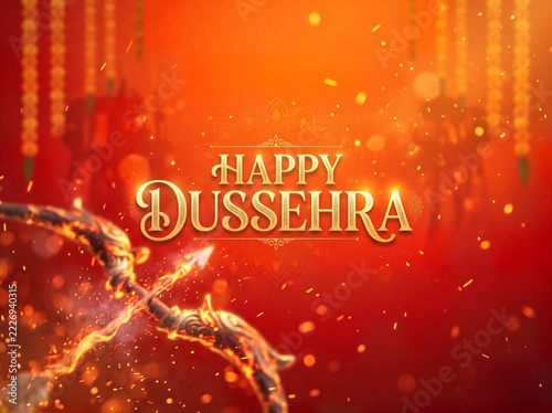 Shree Ram Vijaya Dashami Dusshera Festival Celebration Template Design Background