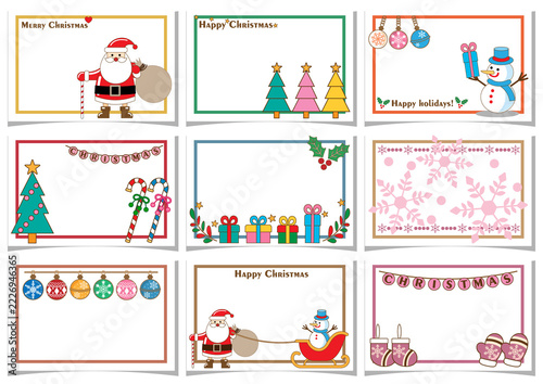 クリスマス■サンタのメッセージカード