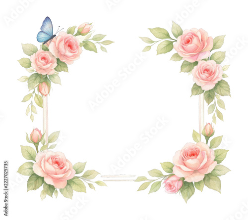 PNG Elegant floral frame illustration