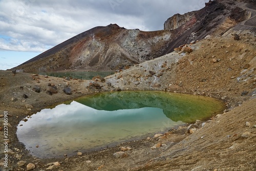 Volcanic Landscape With Lake, Tongariro National Park