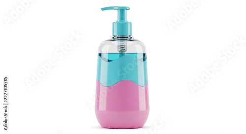 Cute pink blue ceramic watering can with handle