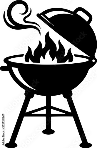 BBQ Scalable SVG Vector Graphic with Editable Paths and Layers for Web, UI Design, Digital Art, and Print Applications